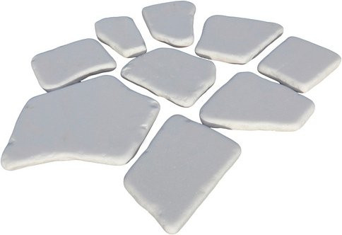 EURO STONE Polygonalplatte Thassos Naturstein in Beige, Weiß und Multicolour, B/T/H: 15 x 15 x 2 cm - Bild 1