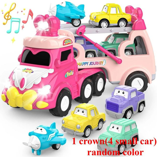 Fashnics Prinzessin Transportträger LKW, Spielzeug Auto, mit Lichtern & Musik, ab 4 Jahren - Bild 1