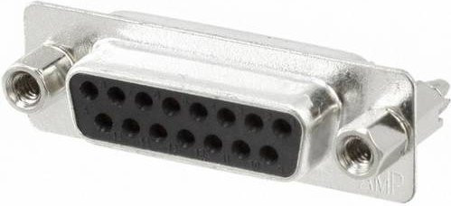 TE Connectivity D-SUB Steckverbinder 15-polig 180 Grad Farbe Silber 3-1634223-2 - Bild 1