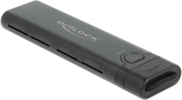 Delock M.2 SSD-Gehäuse für NVMe und SATA mit USB-C und 10 Gbit/s in Schwarz - Bild 2