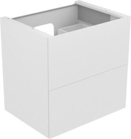 Keuco Waschtischunterschrank Edition 11 in Weiß, Lack Seidenmatt mit Glasoberfläche, B/T/H: 70 x 70 x 53,5 cm - Bild 1