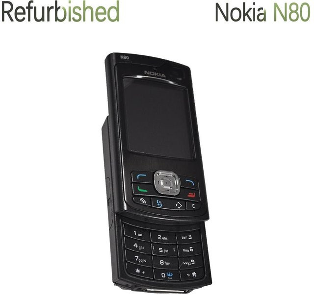 Nokia N80 3G Mobiltelefon Refurbished Schwarz mit 1 SIM Card - Bild 1