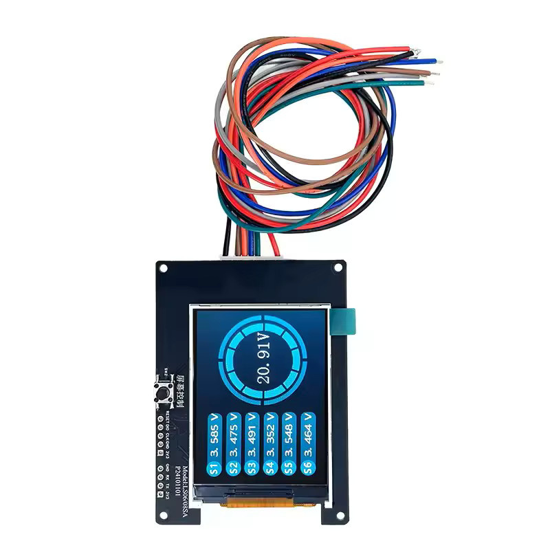 Heltec Batteriespannungstester für Li-Ion, LiFePO4 und LTO Packs in Schwarz zur Überwachung von Einzelzellen und Serien-Spannung, 4S 6S 8S - Bild 4