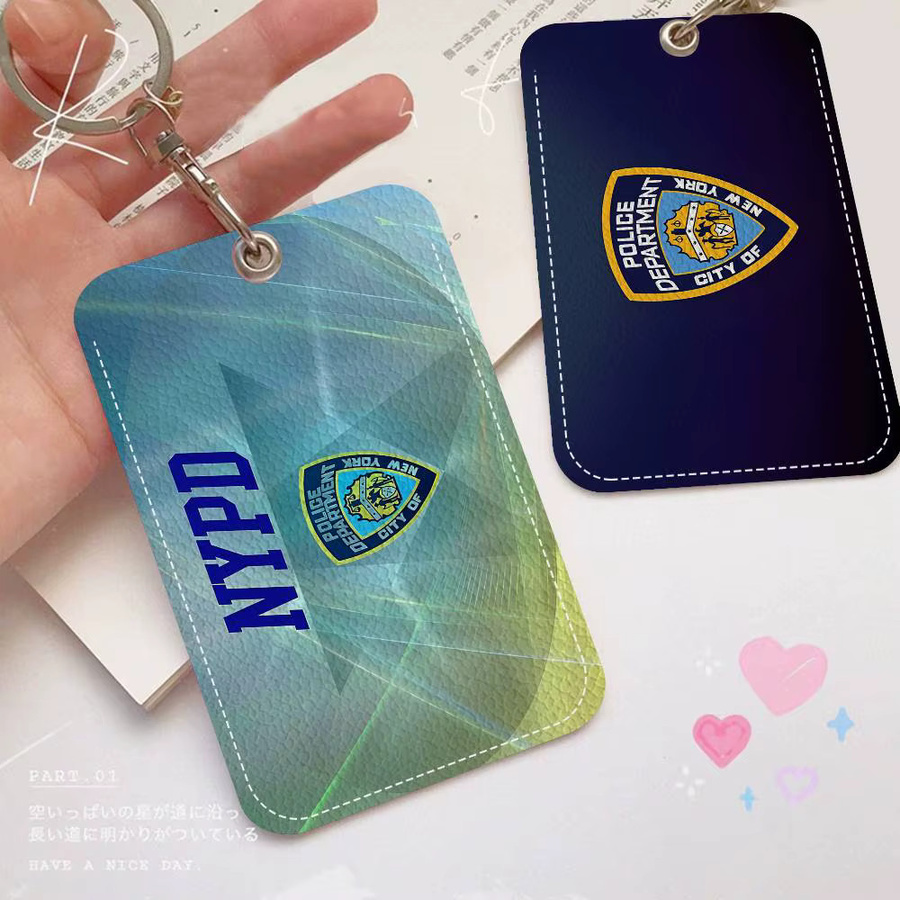 Kartenhalter NYPD New York City Police Department Muster Schutzhülle für Studentenausweis und Campus Access, Mehrfarbig - Bild 3