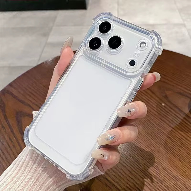 Stoßfeste transparente Schutzhülle für dein Apple iPhone in Schwarz und Transparent - Bild 4
