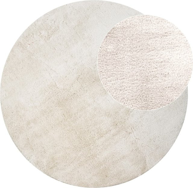 Runder Teppich Calissa in Beige, pflegeleicht und rutschfest, Durchmesser: 160 cm - Bild 1
