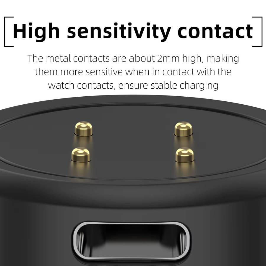 Google Smartwatch-Ladegerät, Silikon, Schwarz, Pixel Watch 3/2 - Bild 2