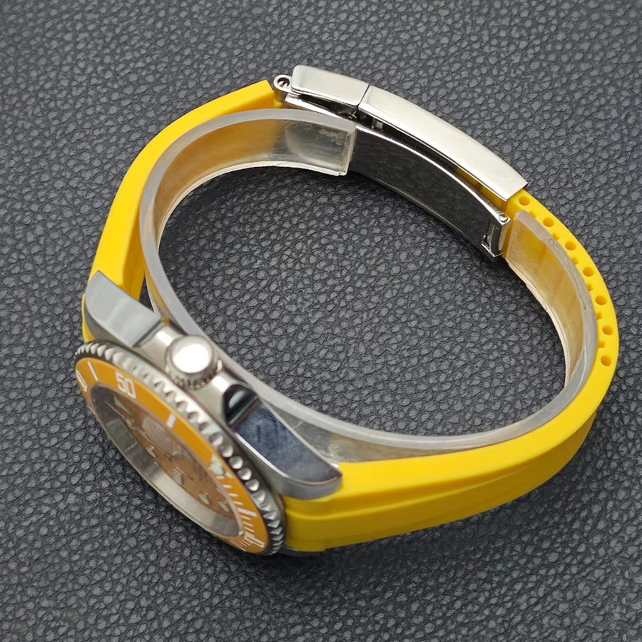 ForgeLink Uhrenarmband Kautschuk, Edelstahl-Verschluss, 20 mm, Unisex - Bild 2