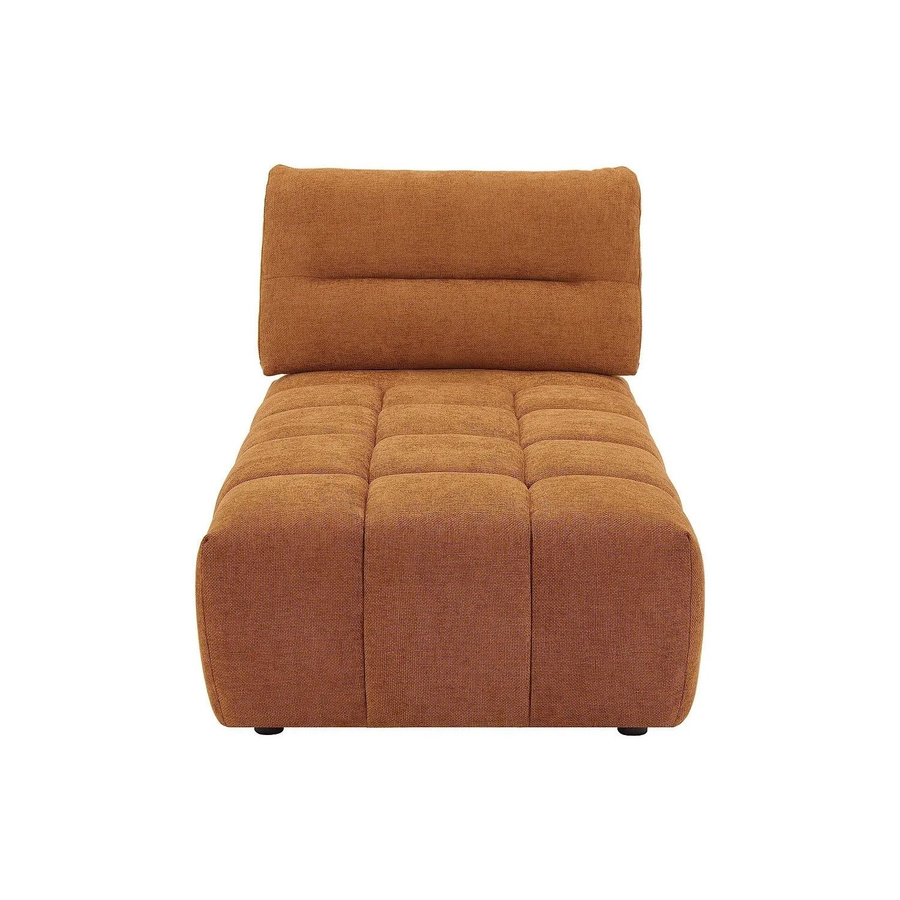 Vente-unique Recamiere Apoliu ohne Schlaffunktion in Terracotta, Breite: 95 cm - Bild 2