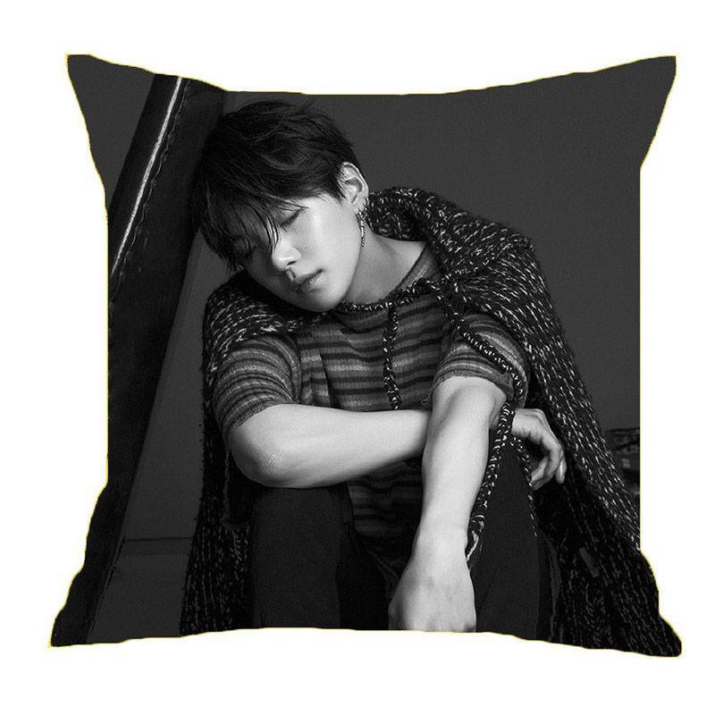 Kpop BTS Bangtan Boys J-HOPE Kissenbezug Blue Multicolour Pfirsichhaut 45 x 45 cm - Bild 4
