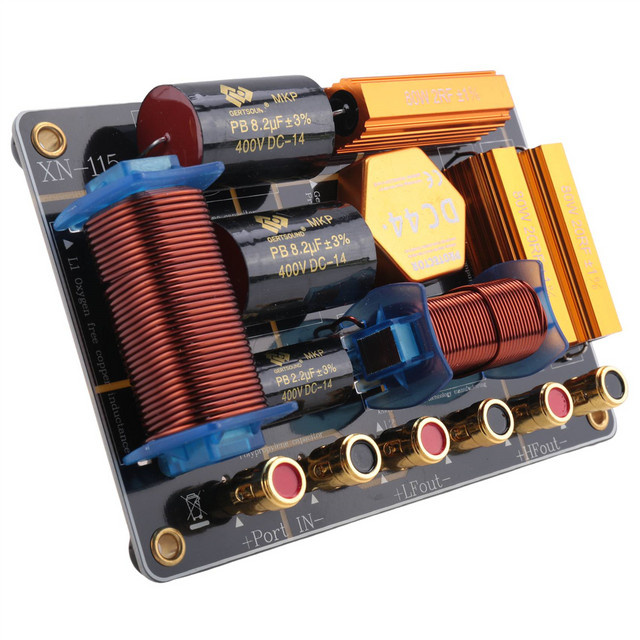A22K Zwei-Wege-Lautsprecher Crossover 550 W Audio-Frequenzteiler für 12 bis 15 Zoll in Multicolour - Bild 1