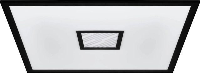 Eglo Bordonara LED-RGB/CCT Deckenleuchte in Schwarz-Weiß, dimmbar mit Fernbedienung, quadratisch, B/T: 59,5 x 59,5 cm - Bild 1