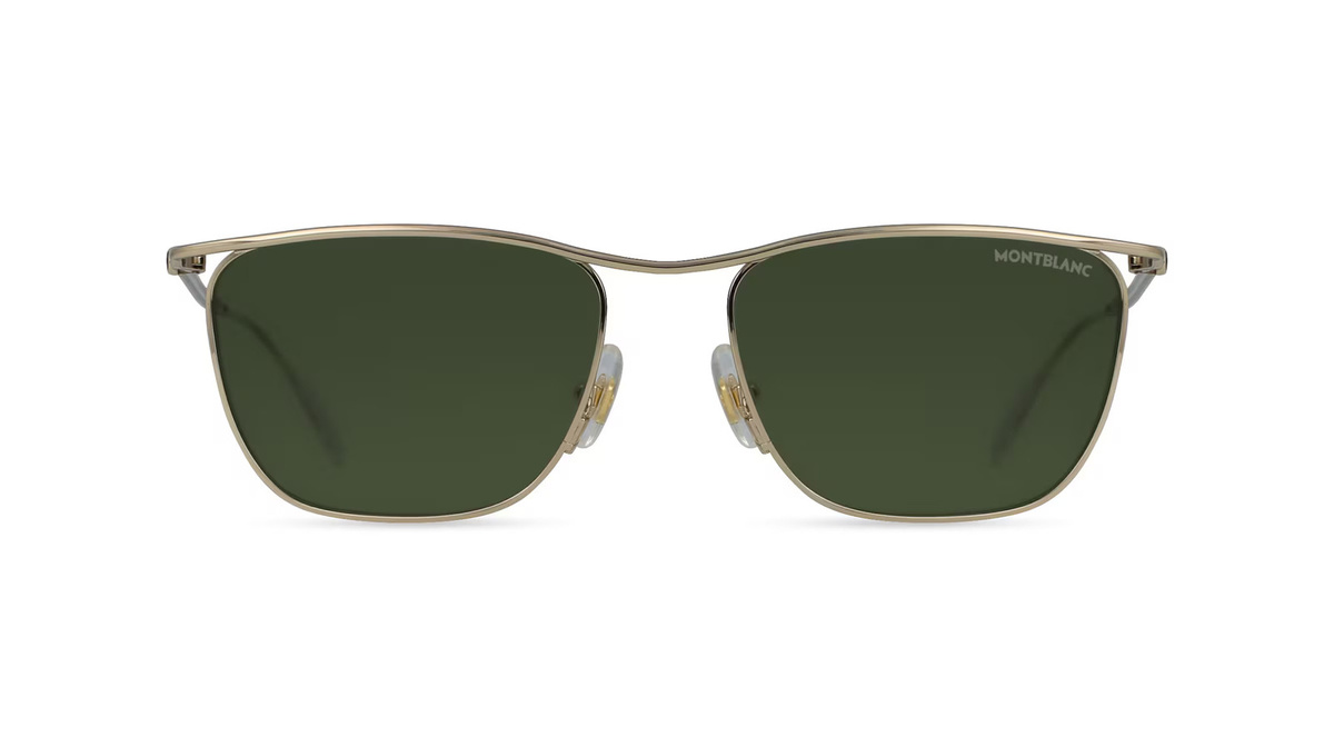 Montblanc MB0167S Sonnenbrille, Herren, Vollrand, Quadratisch, Metall, gold - Bild 1