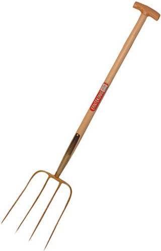 ERNTEKÖNIG Dunggabel aus Stahl in Gold, Breite: 23 cm - Bild 1