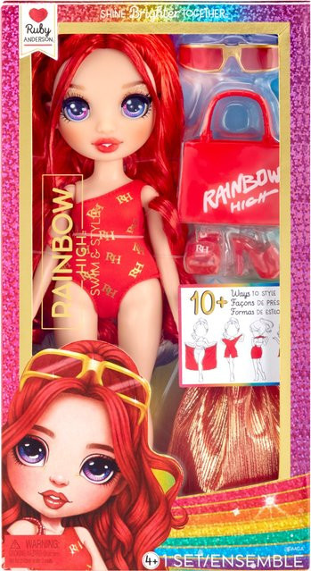 Rainbow High Swim and Style Puppe rot ab 3 Jahren - Bild 1