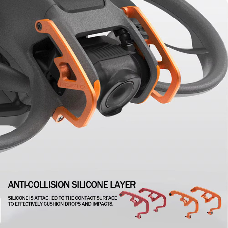 DJI Avatar 2 Antikollisions-Objektivschutz aus Aluminiumlegierung in Orange - Bild 3