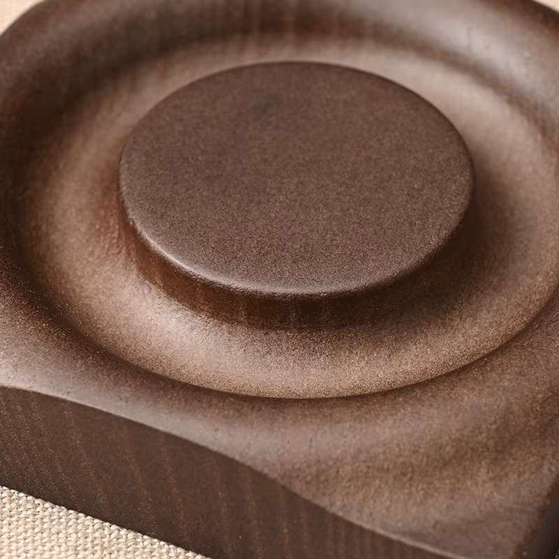 Oirlv Massivholz-Armband-Präsentationstablett aus Walnussholz in Braun und Beige - Bild 2