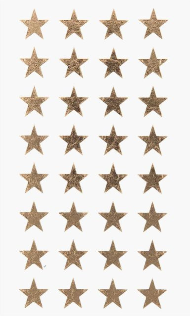 Rico Design Paper Poetry Sticker Sterne in Gold, 13 mm, 4 Bogen - Bild 1