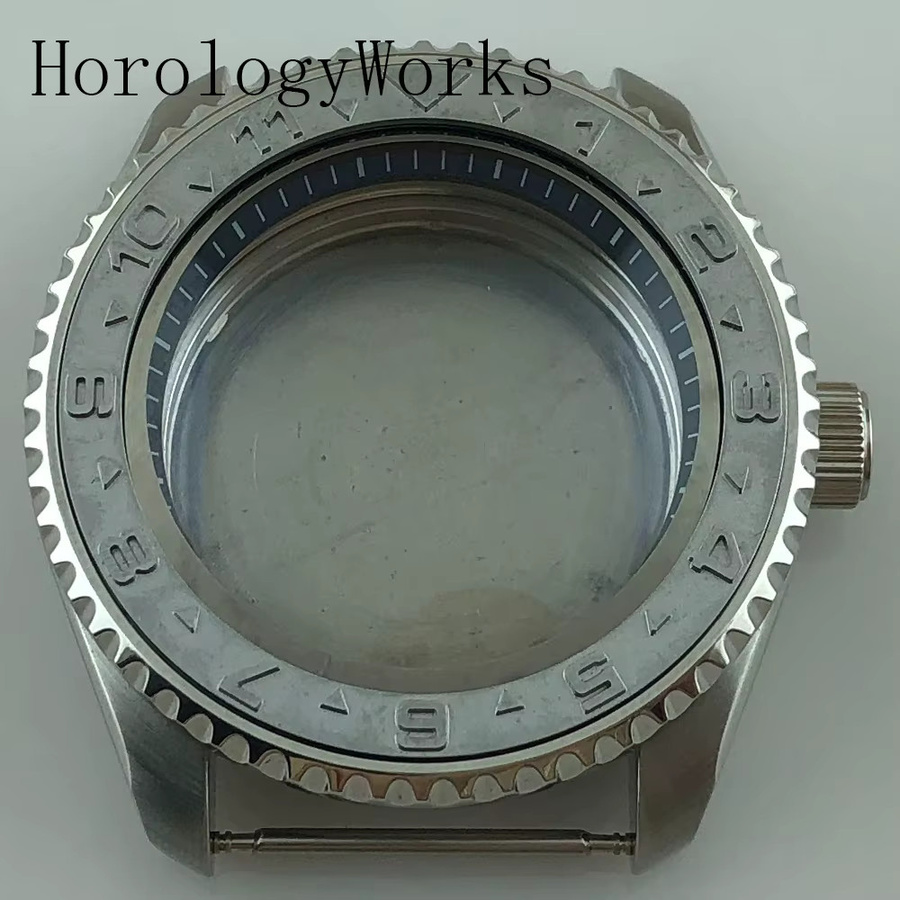 Neiton Uhrenteile, dekorativer Ring, Edelstahl, Schwarz, 42 mm - Bild 1