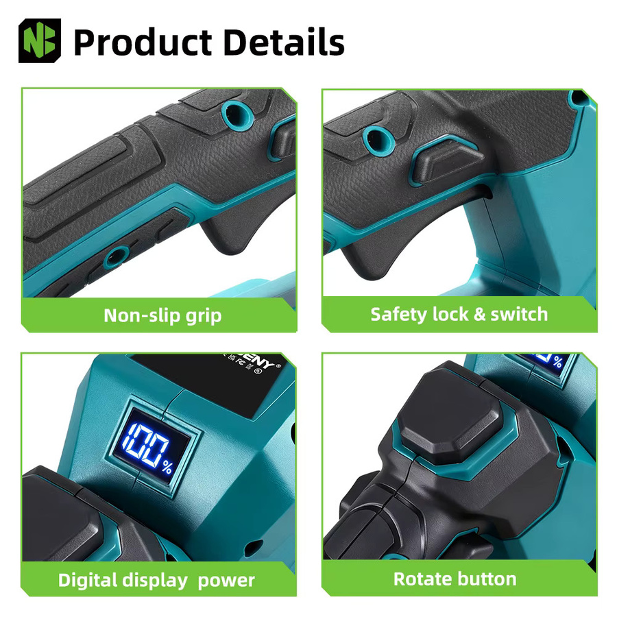 NewBeny Ergonomischer Griff mit 180 Grad Einstellung für elektrische Heckenscheren und Trimmer kompatibel mit Makita LXT Akku-Geräten - Bild 5