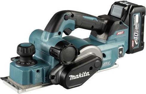Makita Akku-Hobel 40V max. mit 2 Akkus und Ladegerät im MAKPAC, Hobelbreite: 8,2 cm, max. Falztiefe: 5 cm - Bild 1