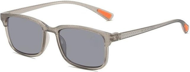 NAPAGE Lesebrille, quadratisch, Vollrand, Kunststoff, grau, Unisex - Bild 1