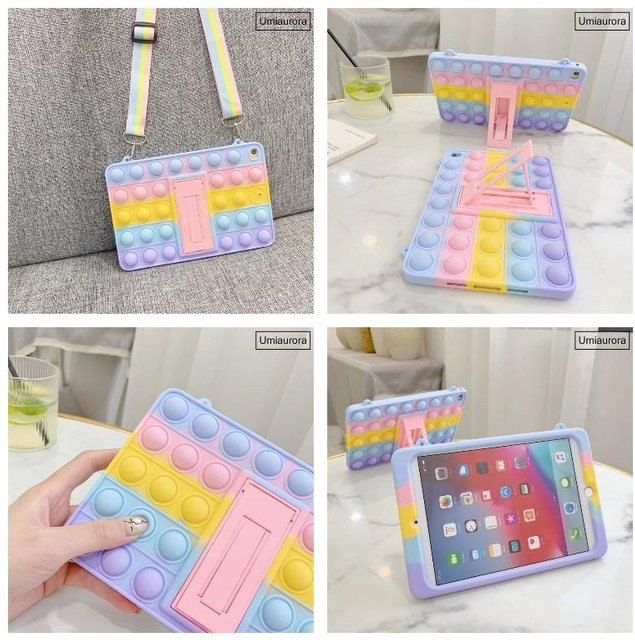 Kinder Tablet-Hülle mit Cartoon-Griff und Ständer für Samsung Galaxy Tab A7 A8 A9 Plus S6 Lite und Tab A11 in Multicolour - Bild 1