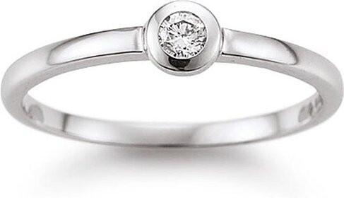 Palido Ring 585 Weißgold, Brillant, Zirkonia, Unisex - Bild 1