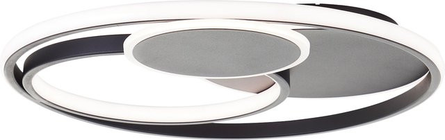 Brilliant Deckenleuchte Schwarz, Durchmesser: 50 cm, 5200 lm, dimmbar mit Fernbedienung, CCT 3000-6500 K - Bild 1