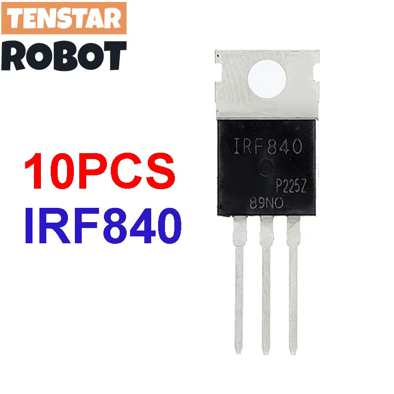 TENSTAR ROBOT 10er Set Transistor und Spannungsregler Set mit LM317T L7805 IRF640 IRF740 IRF840 IRFZ44N IRF3205 in Schwarz TO-220 Gehäuse - Bild 1