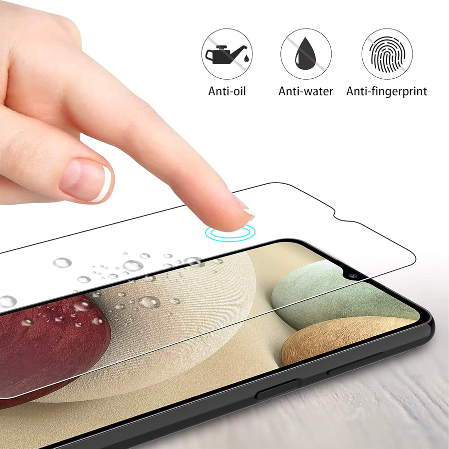 3er-Set Samsung Galaxy Displayschutzfolie aus gehärtetem Glas, transparent, passend für Galaxy A02s, A03s, A12 und A32 5G - Bild 3