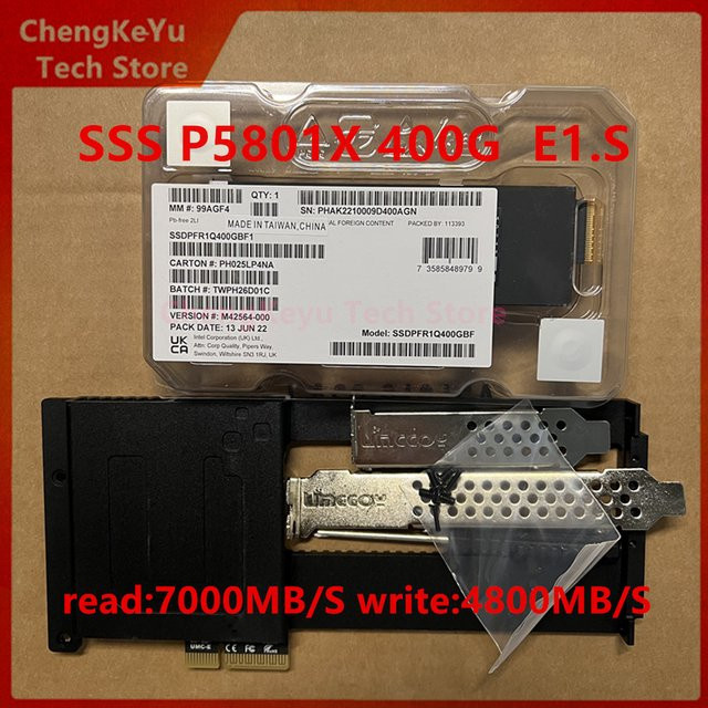 Intel OPTANE P5801X 400G NVMe E1.S Enterprise SSD mit PCIe 4.0 Adapter - Bild 1