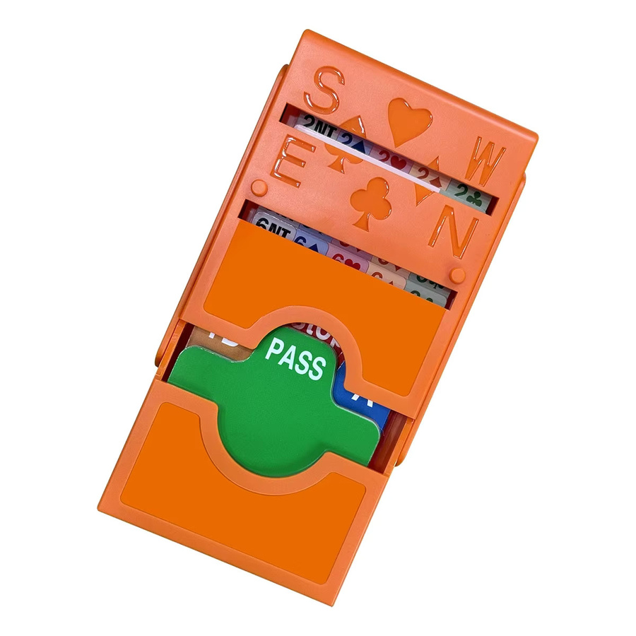 BLINKMOTH Orange Bridge Bietenbox mit Brücke, Papier, Spielkarten, 4er-Set - Bild 2