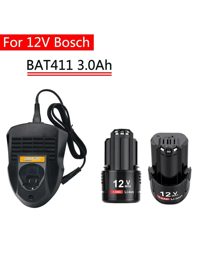 Ersatzakku für Bosch 12 V, 3,0 Ah, Schwarz - Bild 2