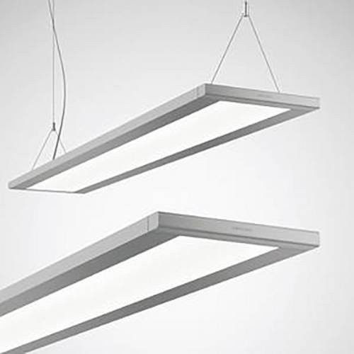 Trilux Luceos D/H1 LED-Hänge- und Aufbauleuchte aus Aluminium in Weiß und Silber - Bild 1