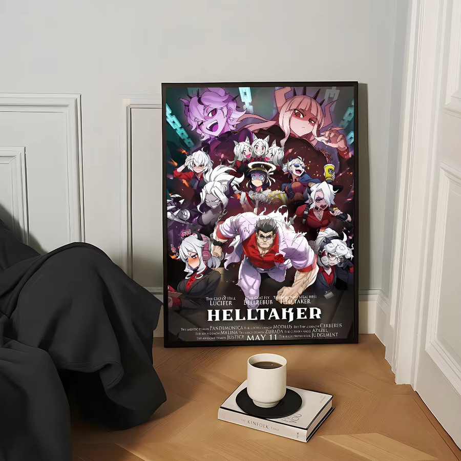 Helltaker Anime-Poster als selbstklebender wasserfester Papieraufkleber in Mehrfarben für deine Wanddekoration - Bild 5