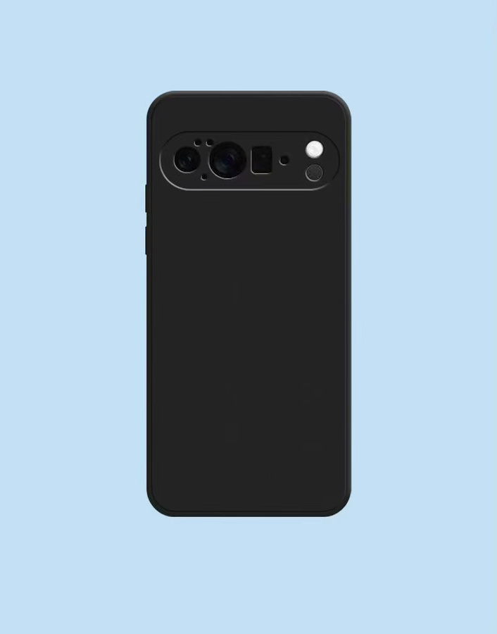 Matte Silikon Ultra Thin Softcase Hülle für Google Pixel 9 Pro XL 8 7 Pro in Schwarz - Bild 2