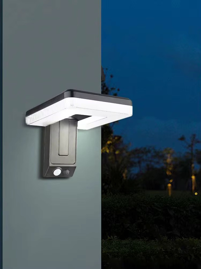 SHENZHITECH Solar-Bewegungssensorleuchte in Schwarz mit einstellbarem Infrarot-Sensor für den Garten und Außenbereich - Bild 6