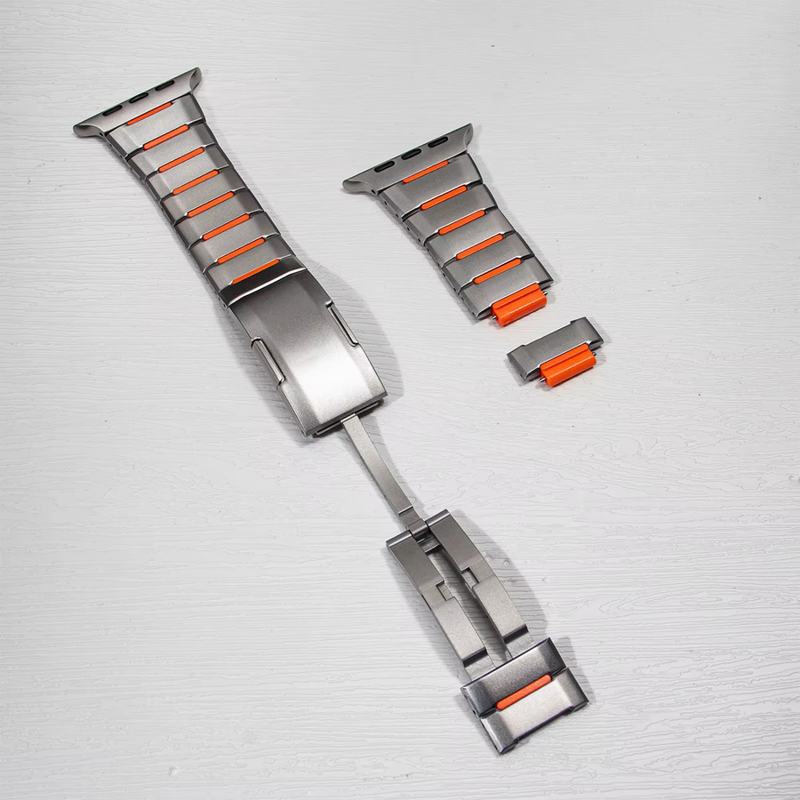 CAOWTAN Uhrenarmband Edelstahl, Silber, Herren - Bild 4