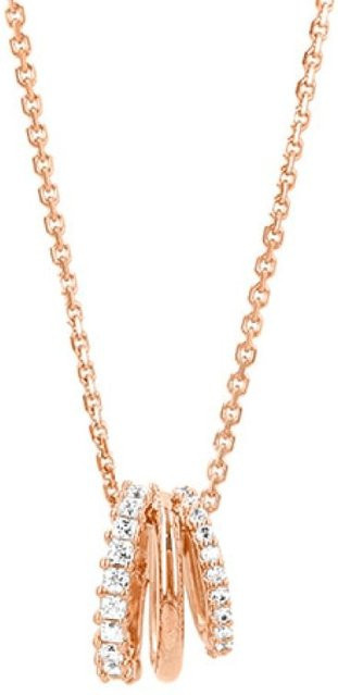 Swarovski Halskette, Roségold, Messing, Kristall, Damen - Bild 1