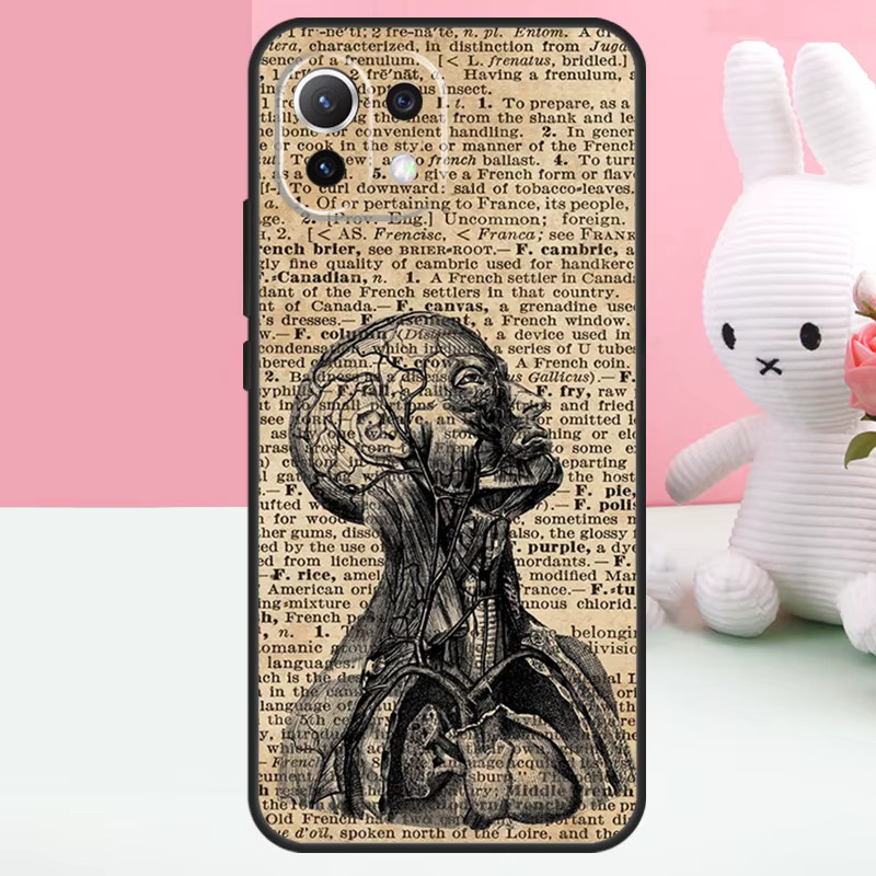 Xiaomi Smartphone Schutzhülle mit medizinischem Organ-Design Gehirn-Motiv - Bild 2