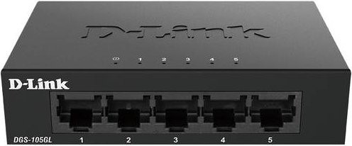 D-Link DGS-105GL/E Netzwerk Switch mit 5 Ports und 1 GBit/s in Schwarz - Bild 2