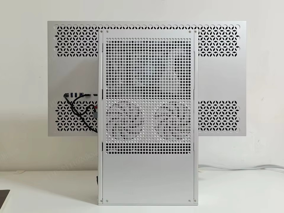 3080 Aluminiumlegierung DIY All-in-One Computergehäuse mit Monitorständer in Silber - Bild 1