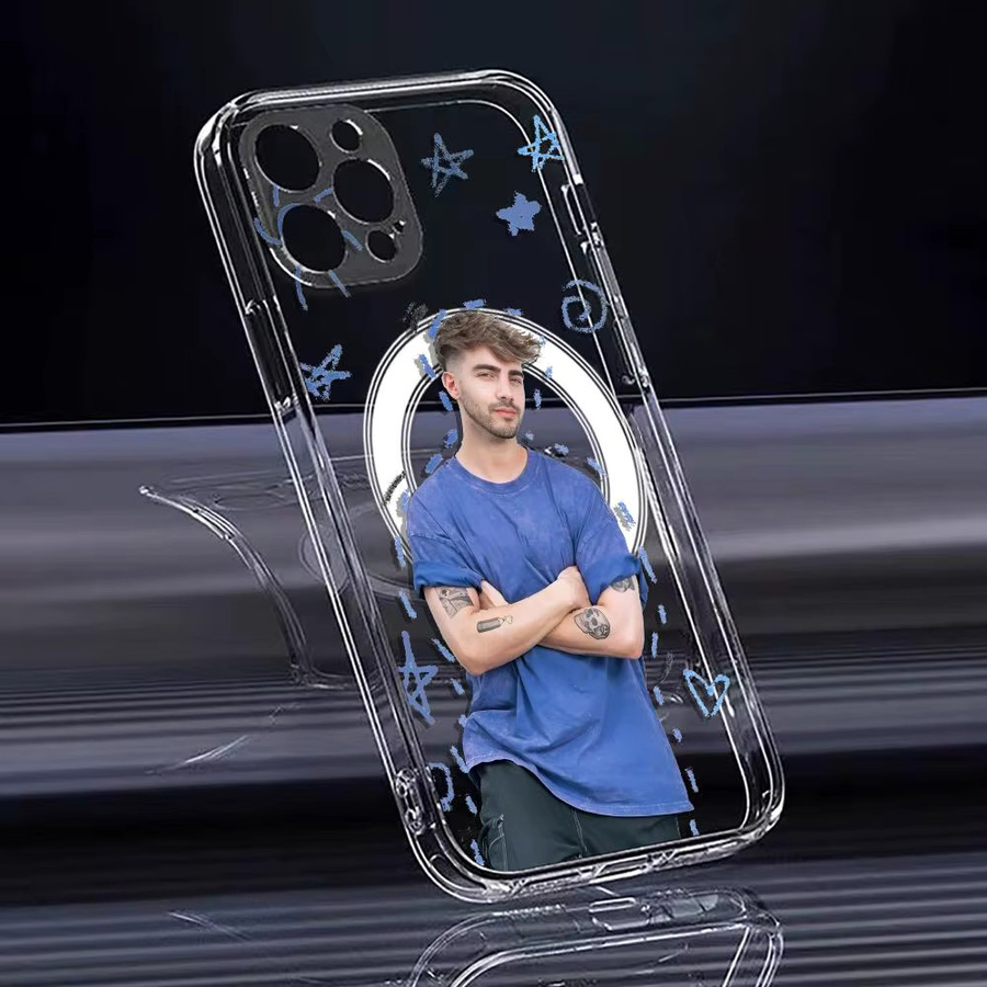 Fede V-Vigevani Magnetische Handyhülle für iPhone 17 16 15 14 13 12 Pro Max Plus Transparent Schlanke Kabellose Ladehülle - Bild 4
