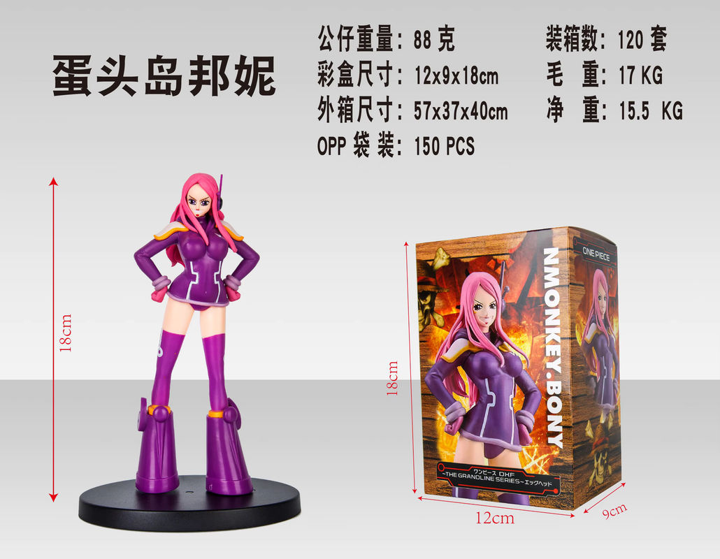 Bandai One Piece Anime Actionfigur Nami Bonney Zoro PVC Modell, mehrfarbig, Höhe: 18 cm - Bild 3