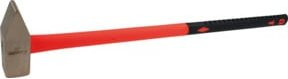 KS Tools BRONZEplus Vorschlaghammer aus Aluminium-Bronze mit Fiberglasstiel, Farbe: Rot, Gewicht: 5 kg - Bild 1