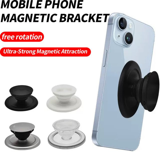 Universeller magnetischer Airbag-Telefonständer mit abnehmbarem Teleskopdesign für alle Handys in Schwarz oder Weiß - Bild 1