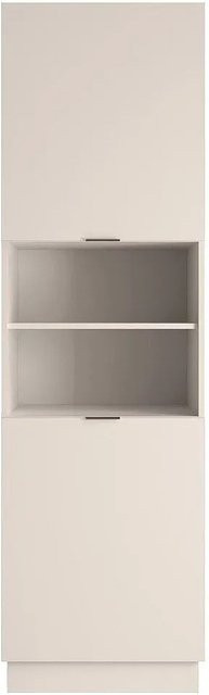 Küchenschrank Carmeo von Vente-unique in Beige mit offenen Regalfächern und Türen, Breite: 60 cm, Höhe: 204 cm, Tiefe: 58 cm - Bild 1