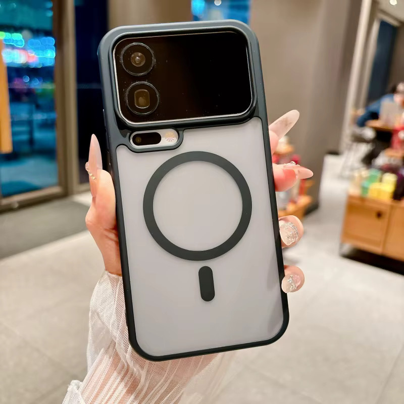 Original Matt Transluzente Defender-Hülle für Xiaomi 17 Pro Max, 15T, 14T Pro und 15 Ultra, Stoßfest mit Magnetischer Kabelloser Ladefunktion, Farbe: Schwarz - Bild 2