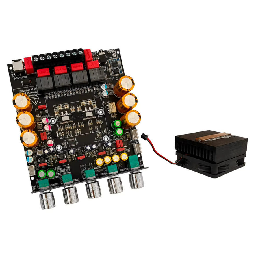 Ziqqucu ZK-APTX3 Bluetooth Digital Verstärkerplatine 2.1 Kanal mit TPA3255 Chip in Schwarz - Bild 5